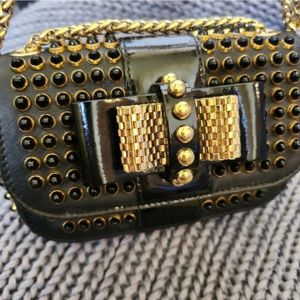 Christian Louboutin Mini Spiked Sweet Charity Crossbody Bag